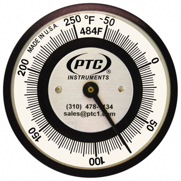 -50 to 250&deg;F, 2 Inch Dial Diameter, Pipe Surface Clip On Thermometer