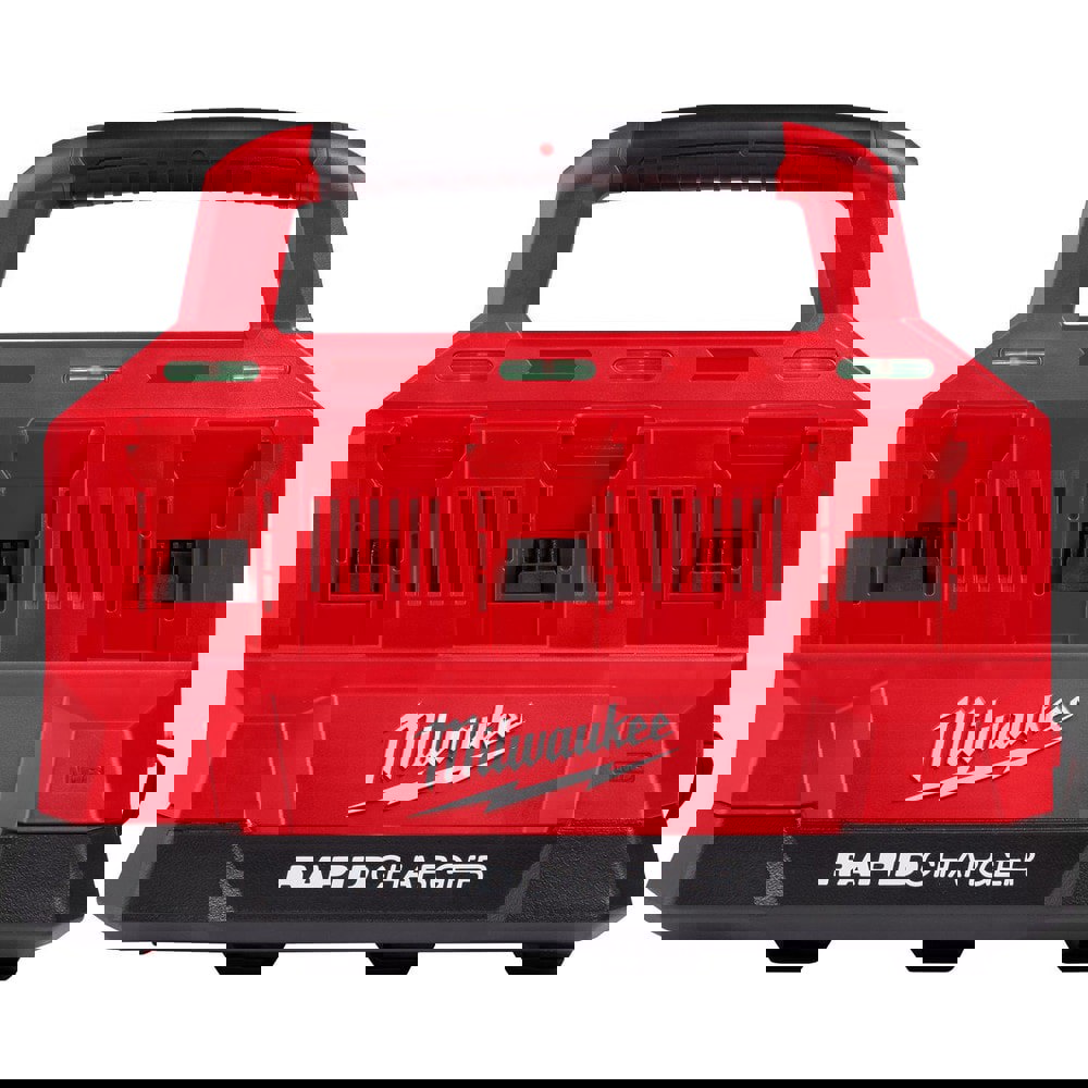 Power Tool Chargers; Voltage: 18 ; For Use With: PACKOUT Modular Storage System ; Batteries Included: No ; Number of Battery Ports: 6 ; Number Of Batteries: 0 ; Features: Charge (2) Batteries Simultaneously, One On Each Side, At Rapid Charge Rate