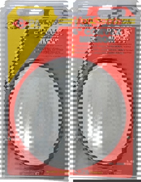 Automotive Full Size Convex Round Mirror with L Bracket