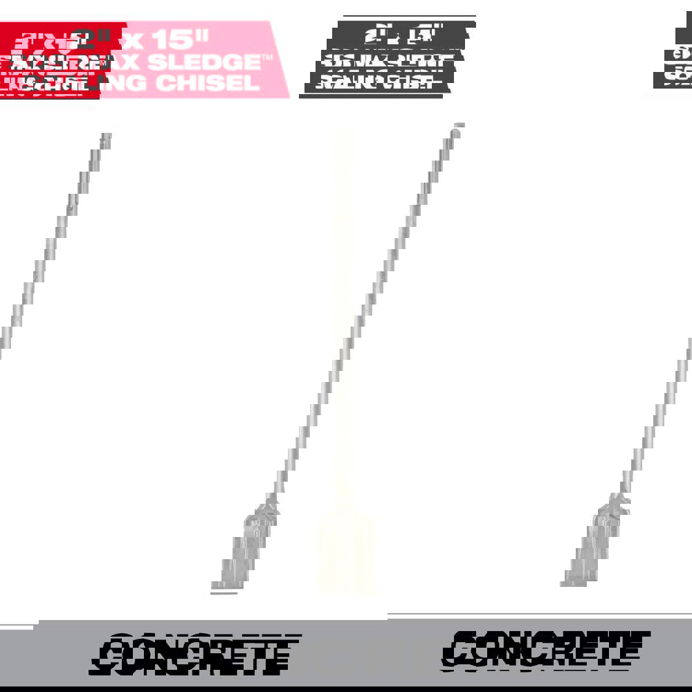 Hammer & Chipper Replacement Chisels; Chisel Type: Scaling Chisel ; Head Width (Inch): 2 ; Shank Length (Inch): 2 ; Shank Diameter (Inch): 45/64 ; Drive Type: SDS Max ; Shank Shape: SDS Max