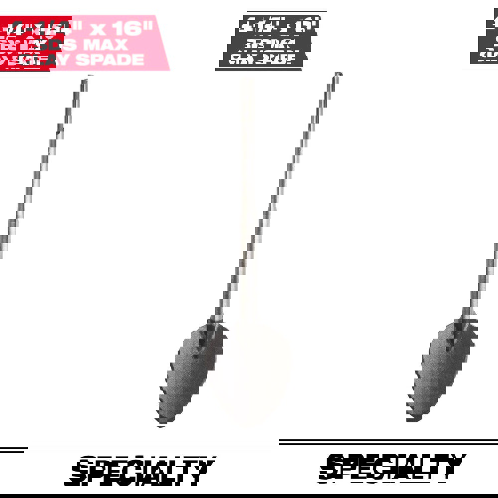 Hammer & Chipper Replacement Chisels; Chisel Type: Spade ; Head Width (Inch): 4-1/4 ; Shank Length (Inch): 1 ; Shank Diameter (Inch): 1/2 ; Drive Type: SDS Max ; Shank Shape: SDS Max