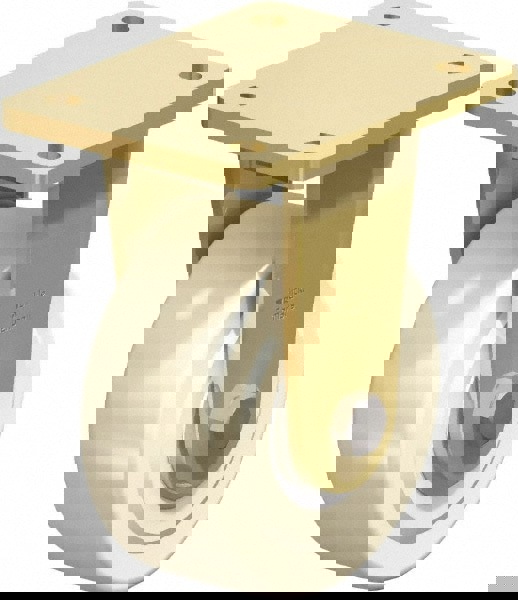 Rigid Top Plate Caster: Cast Nylon, 5