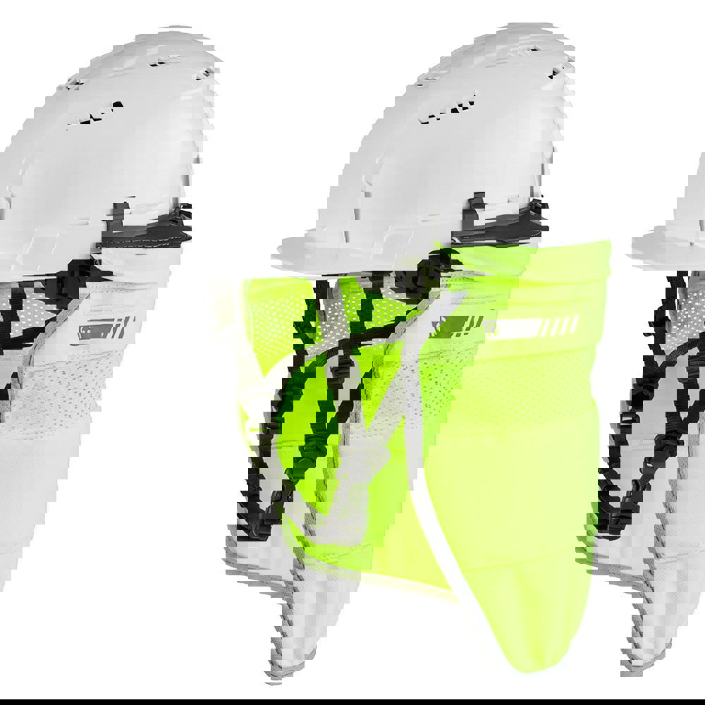 Hard Hat Neck Shade: Polyester, Yellow, Use with Milwaukee & Most Professional Helmet & Hard Hat