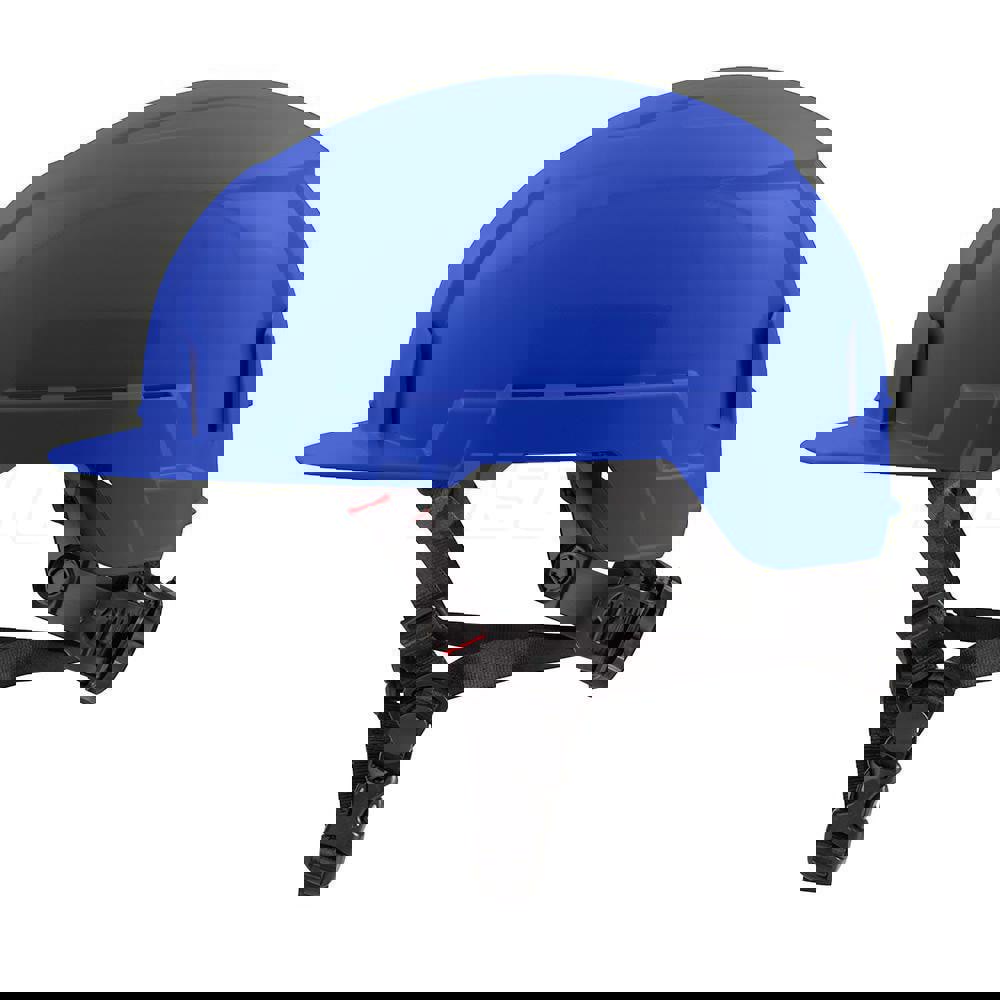 Hard Hat: Impact Resistant, Front Brim, Class E, 4-Point Suspension