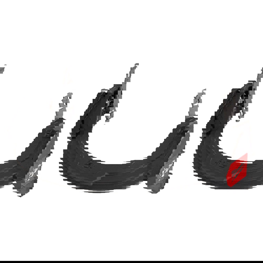 Hard Hat Full Face Shield Mount: Plastic, Black, Milwaukee Safety Helmet with No Brim