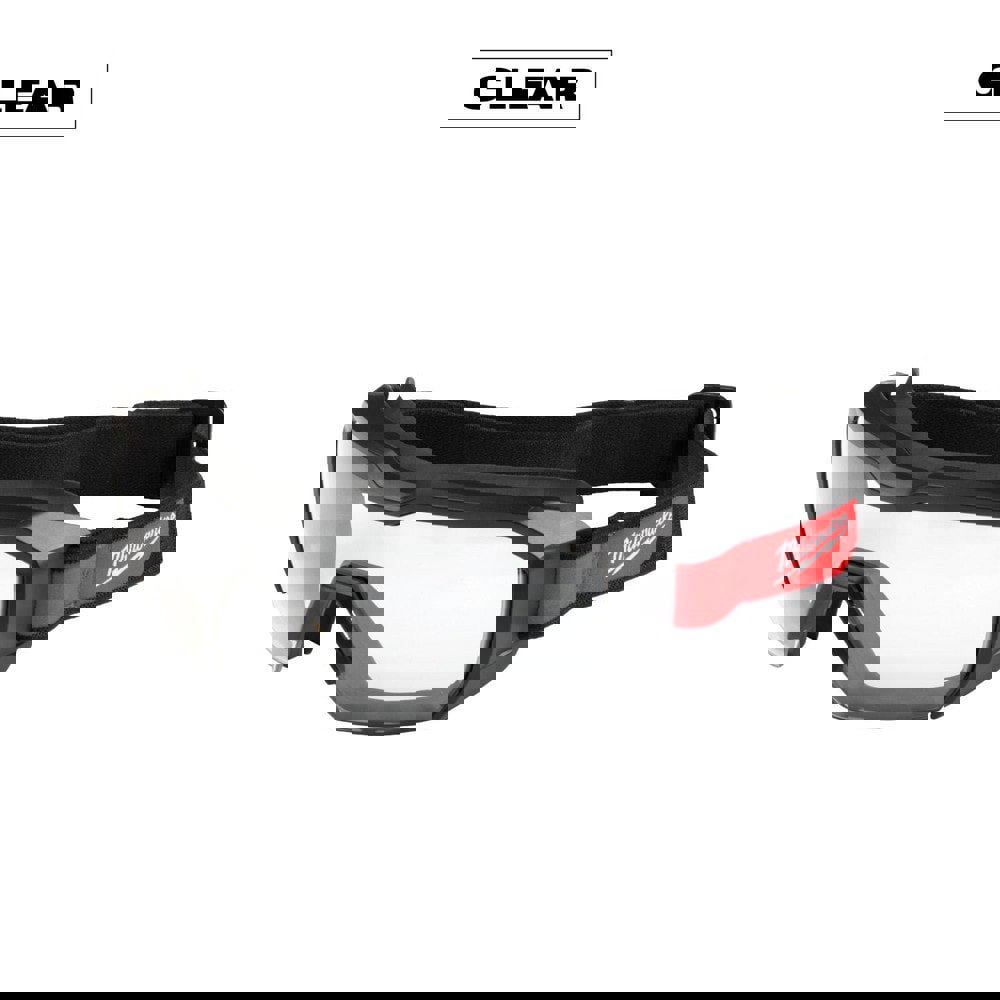 Safety Goggles; Vent Type: Direct Vent ; Protection Type: Dust; Splash ; Lens Color: Clear ; Lens Material: Polycarbonate ; Frame Color: Black ; Frame Material: TPV