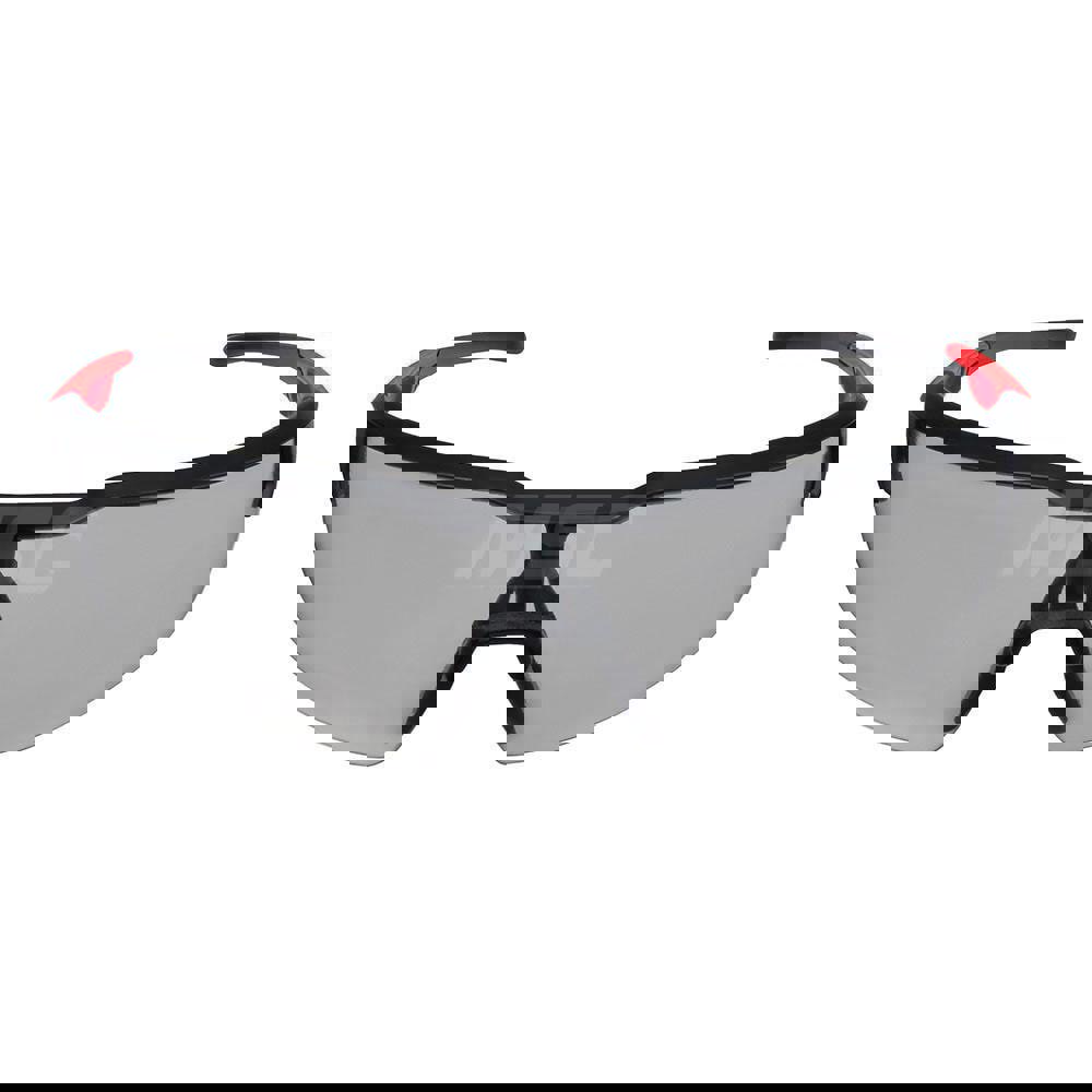 Safety Glass: Anti-Fog & Anti-Scratch, Plastic, Gray Lenses, Half-Framed