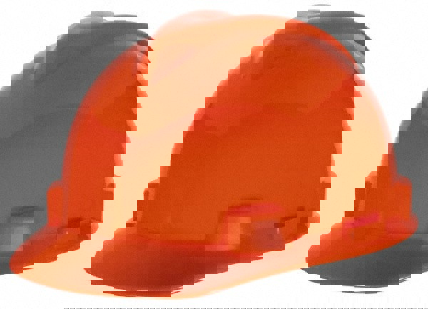 Hard Hat: Impact Resistant, V-Gard Slotted Cap, Type 1, Class E, 4-Point Suspension