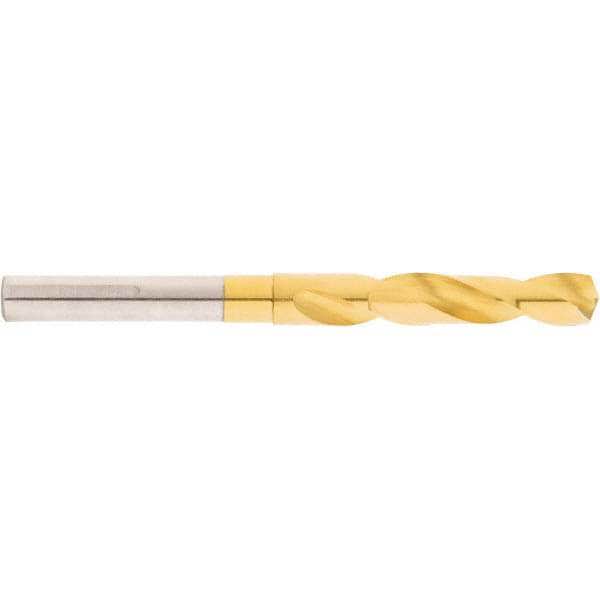 Reduced Shank Drill Bit: 3/4'' Dia, 1/2'' Shank Dia, 135 , High Speed Steel