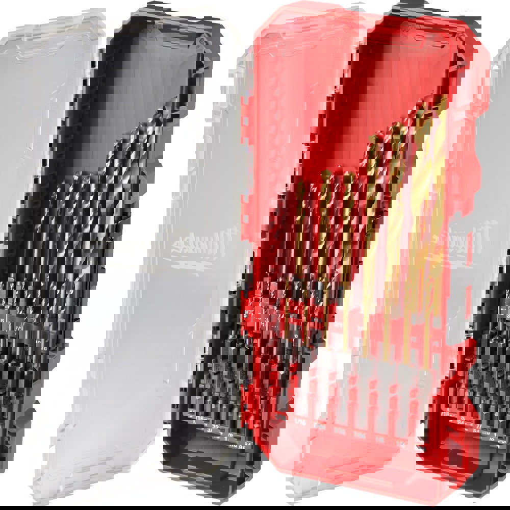 Drill Bit Sets; Drill Bit Set Type: Hex Shank Drill Bits ; Number of Pieces: 15 ; Tool Material: High-Speed Steel ; Coating/Finish: TiN ; Cutting Direction: Right Hand ; Shank Type: Hex