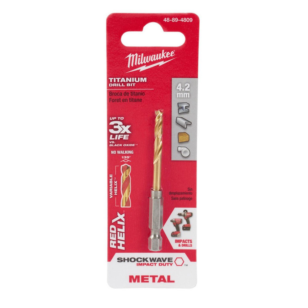 Jobber Length Drill Bit: 4.20 mm Dia, 135 deg, HSS