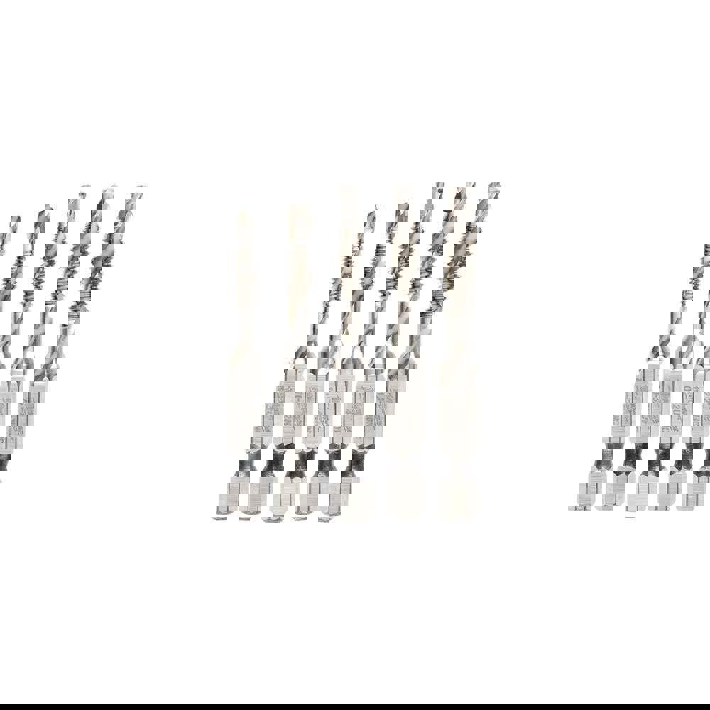 Combination Drill & Tap Sets; Minimum Thread Size: #8-32 in ; Maximum Thread Size: 1/4-20 in ; Number Of Flutes: 2.0 ; Overall Length: 2.2800in ; Material: Steel ; Number Of Pieces: 5