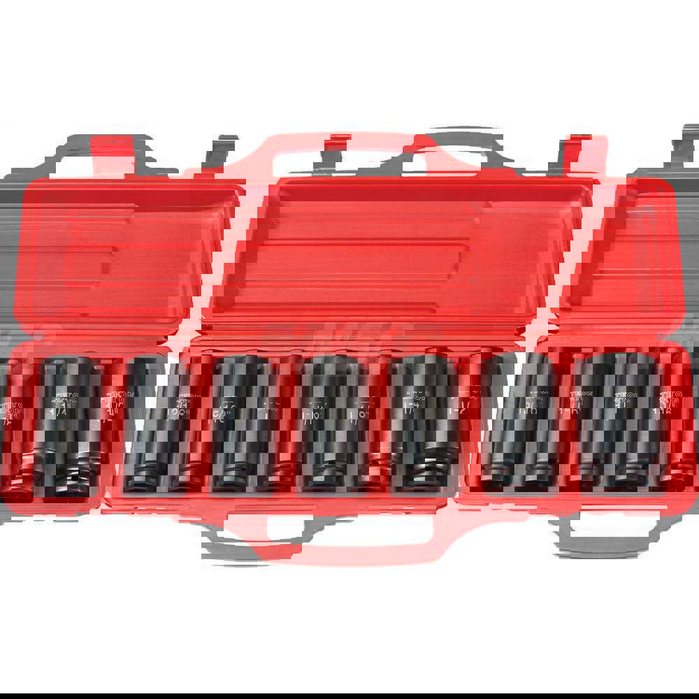 Socket Set: 7 Pc, 13/16 to 1-1/2