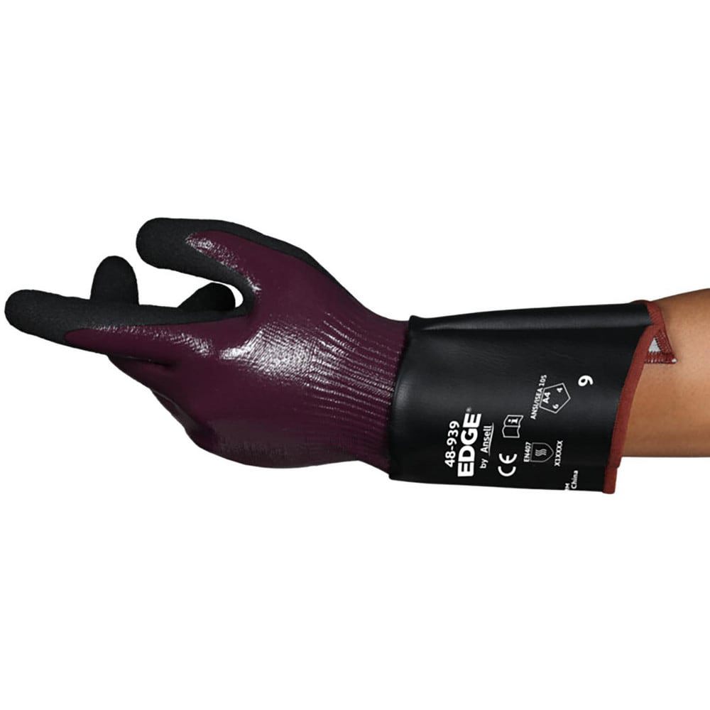 Cut-Resistant Gloves: Edge Edge, Size 3X-Large, ANSI Cut A4, Nitrile, HPPE, Spandex & Polyester