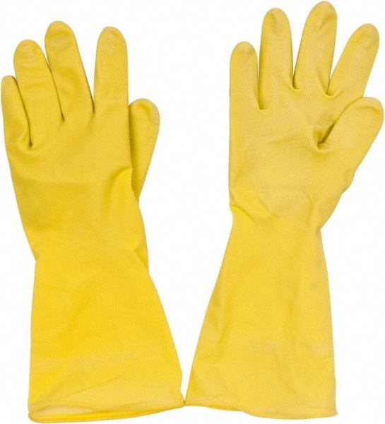 Chemical Resistant Gloves: PRO-SAFE Size Small, 16.00 mil, Latex, Unsupported