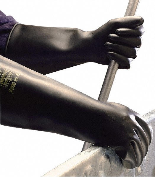 Chemical Resistant Gloves: PiP Size X-Large, 30.00 mil, Latex, Unsupported