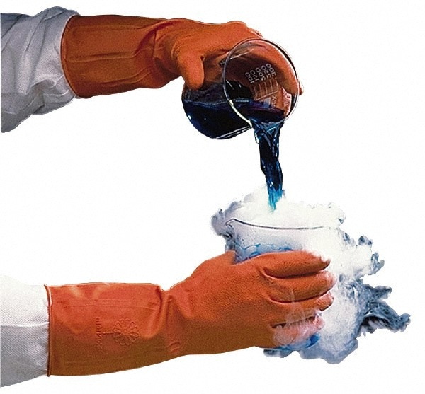 Chemical Resistant Gloves: PiP Size Large, 30.00 mil, Latex, Unsupported