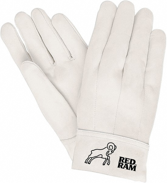 Welding Gloves: Red Ram Goatskin Leather, Pair, for MIG & TIG