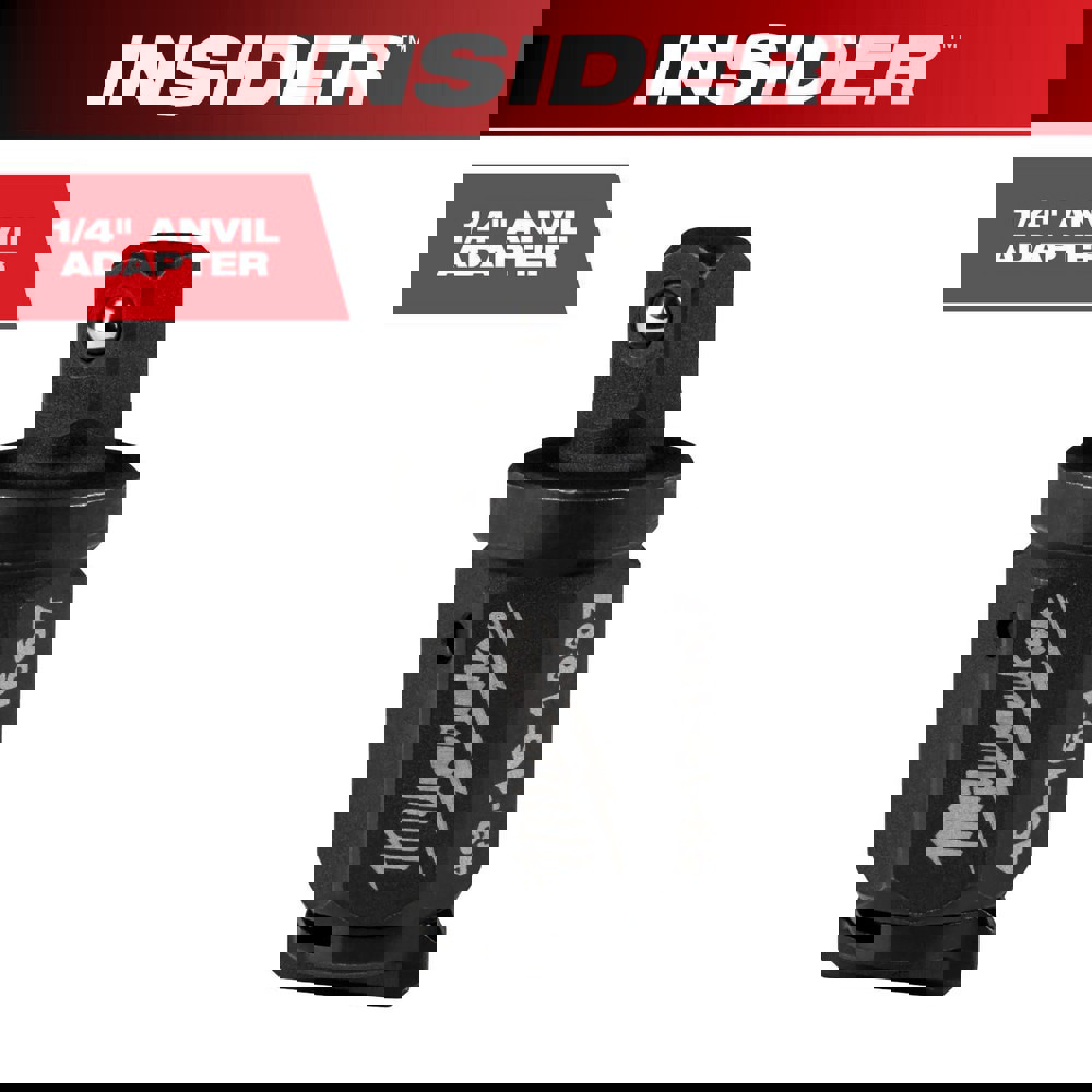 Socket Adapters & Universal Joints; Adapter Type: Adapter ; Male Size: 1/4 in ; Female Size: 1/2 ; Male Drive Style: Square ; Overall Length (Inch): 1-3/8 ; Female Drive Style: Hex