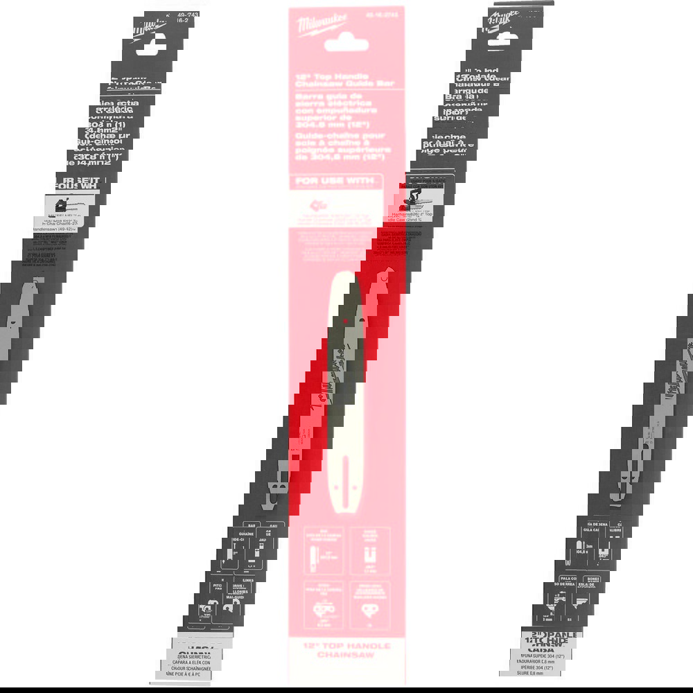 Power Lawn & Garden Equipment Accessories; Accessory Type: Chainsaw Guide Bar ; For Use With: 2826-20C, 49-16-2742 ; Length (Inch): 12 in