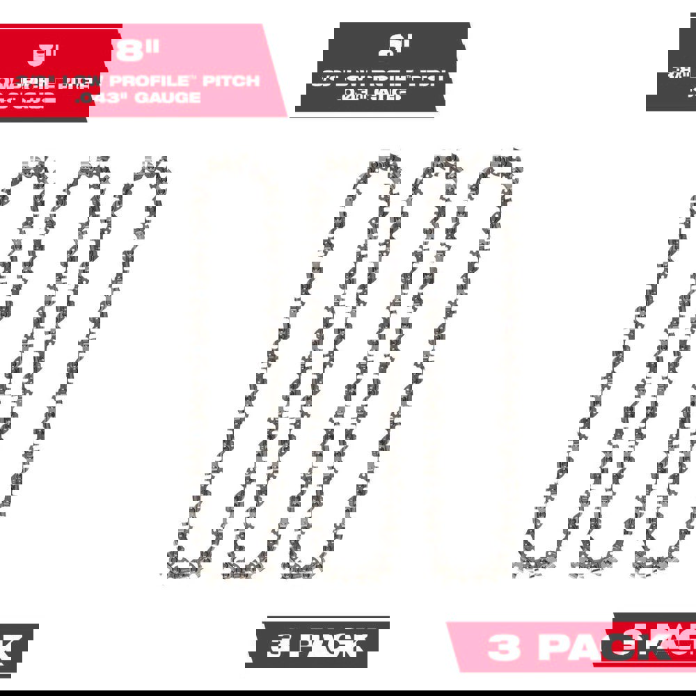 Outdoor Power Equipment Accessories; Accessory Type: Chain ; For Use With: M18 FUEL HATCHET 8