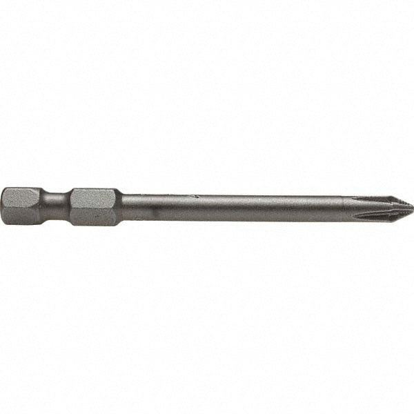 Power Screwdriver Bit: #1 Phillips, 1/4