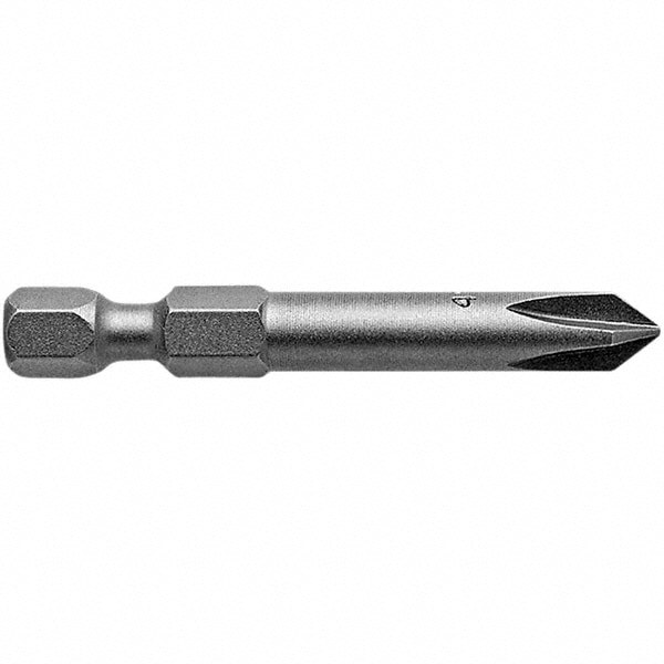 Power Screwdriver Bit: #1 Phillips, 1/4