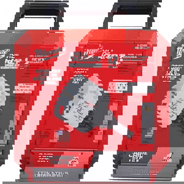 Utility Hole Saw Kit: 12 Pc, 7/8 to 2-1/2