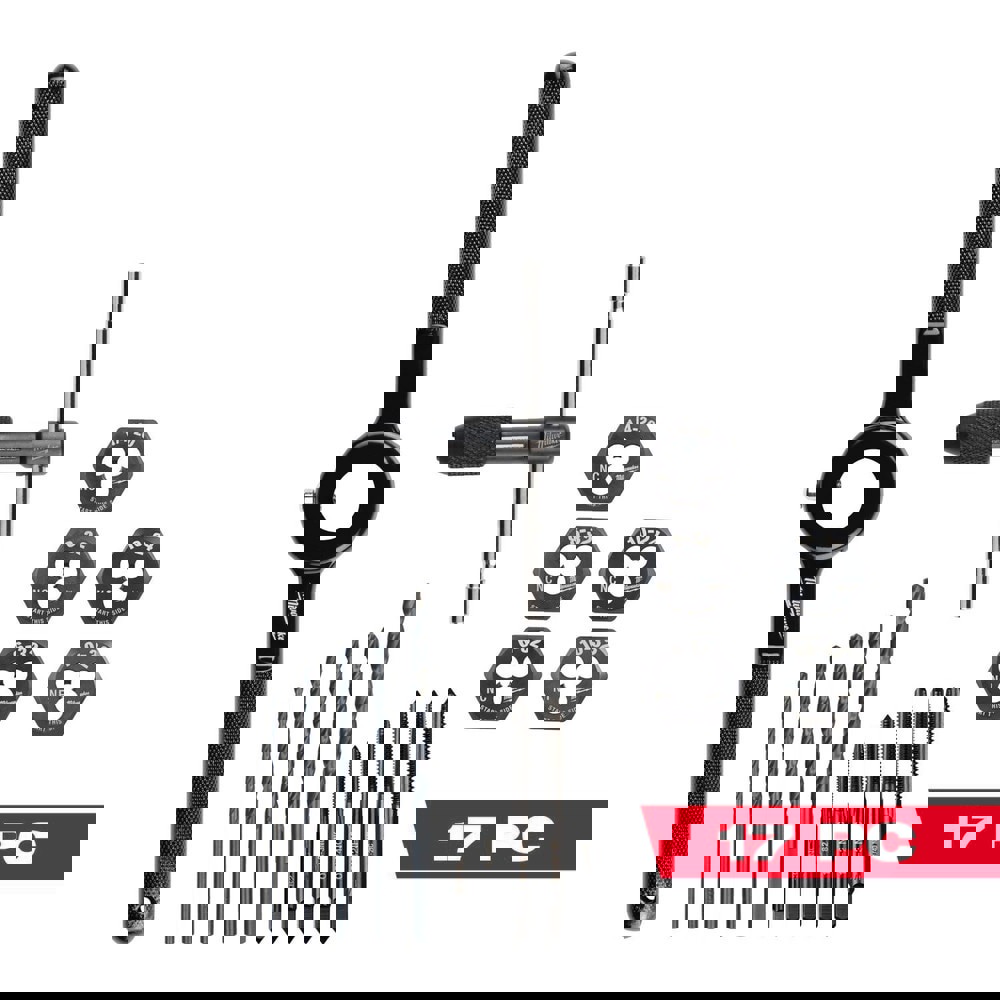 Tap, Die & Drill Sets; Minimum Tap Thread Size: 6-32 NC ; Maximum Tap Thread Size: 1/4-20 ; Minimum Die Thread Size: 6-32 NC ; Maximum Die Thread Size: 1/4