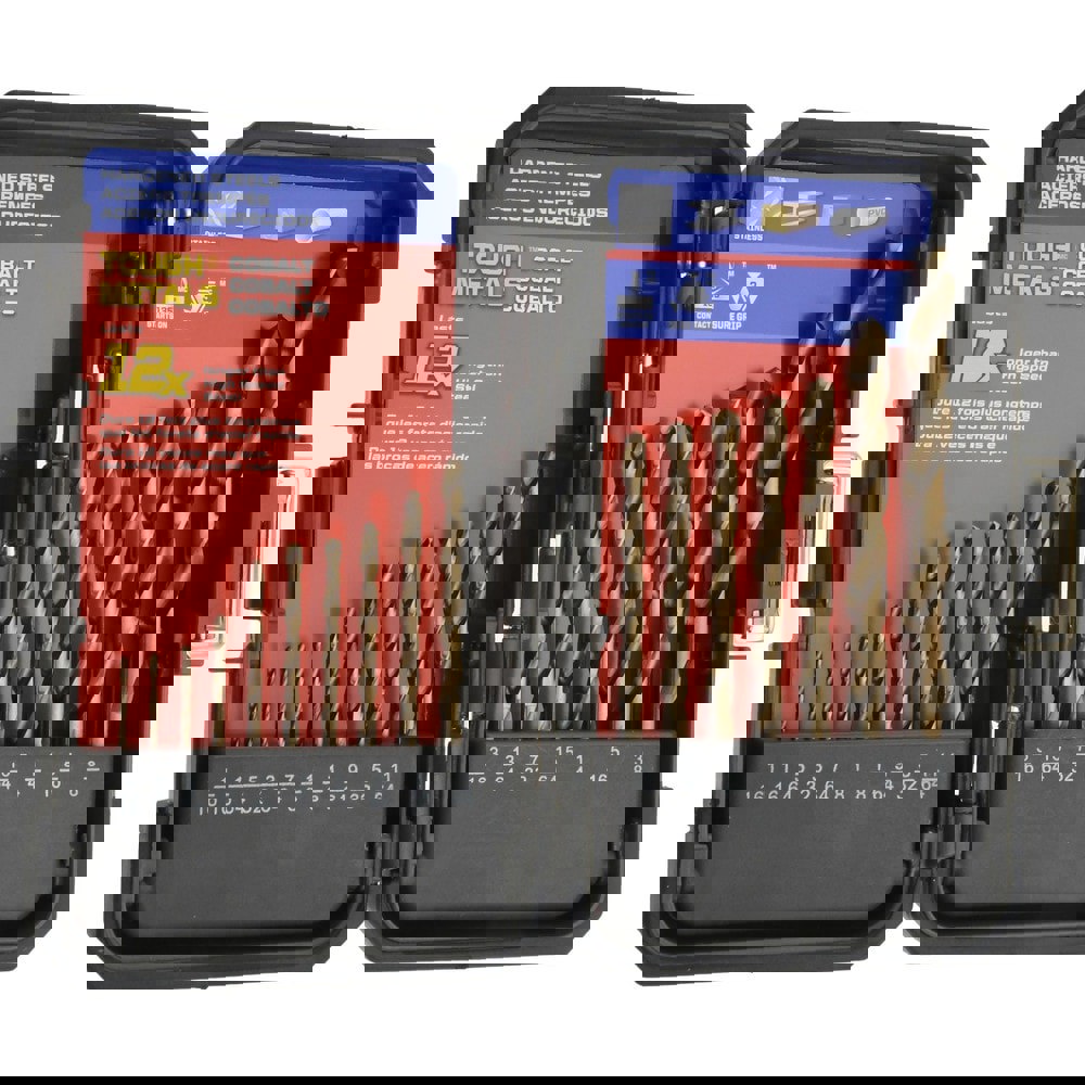 Drill Bit Set: Jobber Length Drill Bits & Twist Drill Bits, 17 Pc, 0.0625