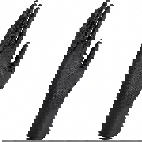 Disposable Gloves: Large, 6 mil Thick, Nitrile, Industrial Grade