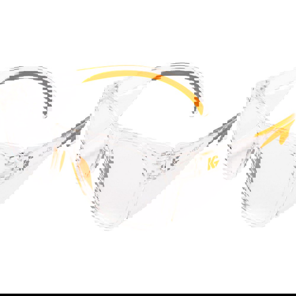 Safety Glass: KleenVision Anti-Fog & Anti-Static, Polycarbonate, Smoke Lenses, Full-Framed, UV Protection