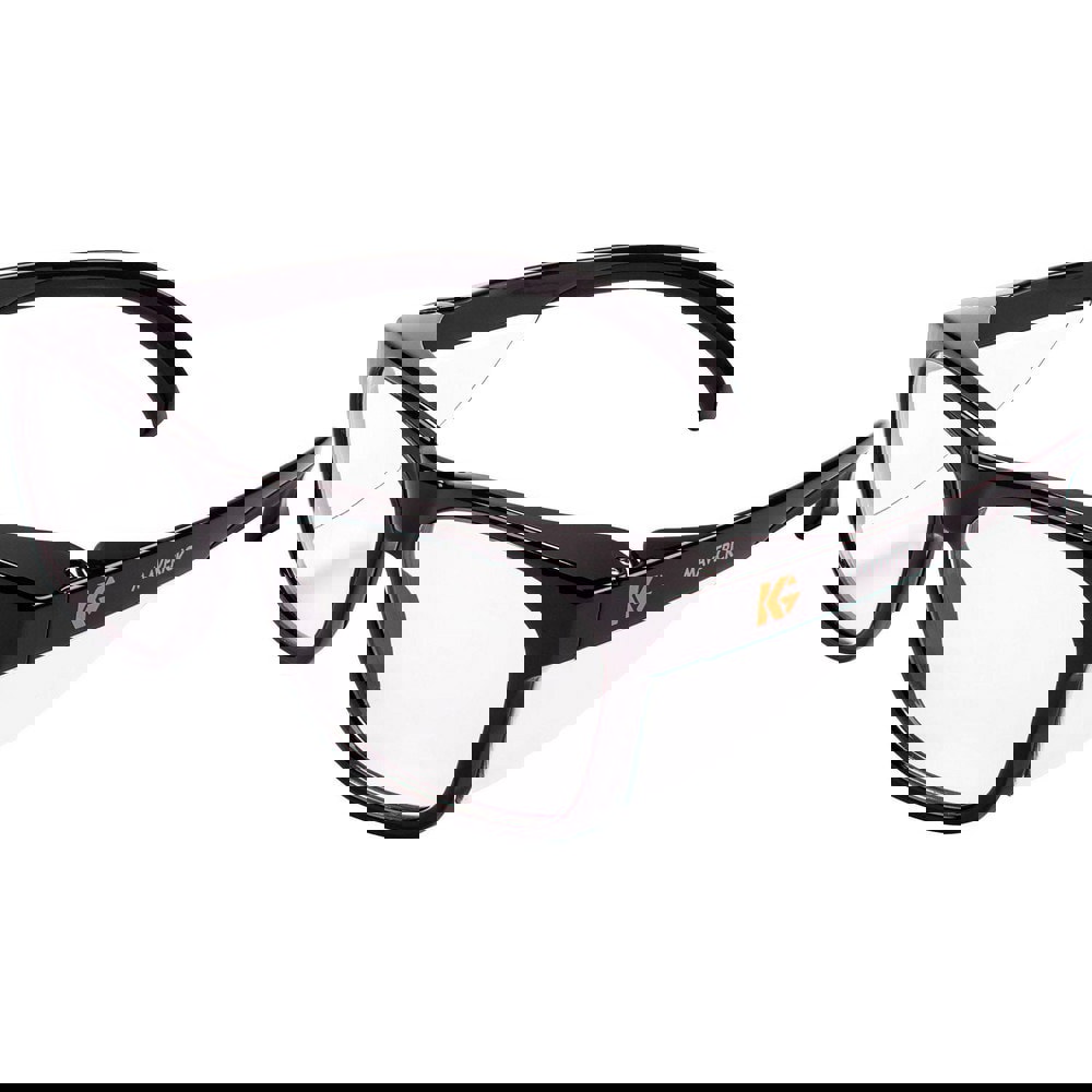 Safety Glass: KleenVision Anti-Fog, Polycarbonate, Clear Lenses, Full-Framed, UV Protection