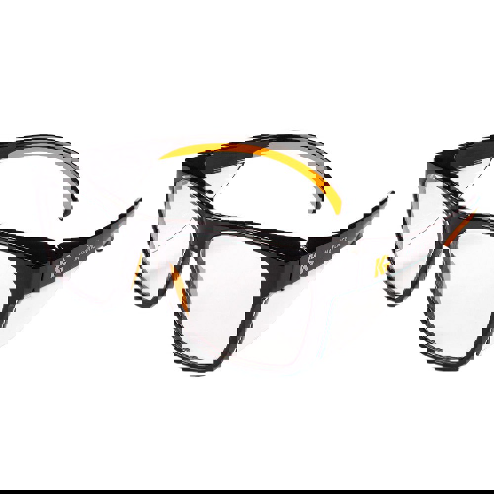 Safety Glass: Anti-Reflective & Scratch-Resistant, Polycarbonate, Clear Lenses, Full-Framed, UV Protection