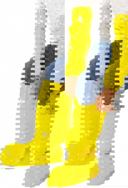 Boot Cover: Chemical-Resistant, Polyolefin, Yellow