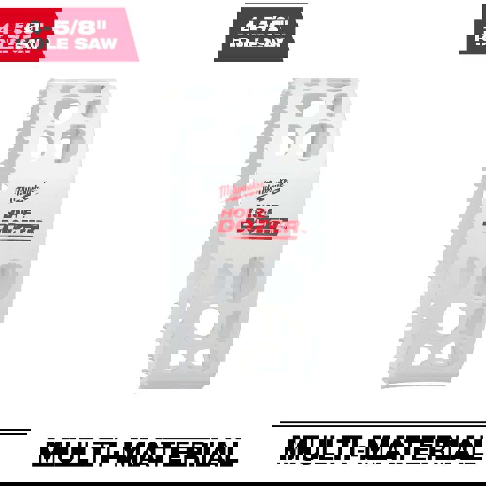 Hole Saws; Saw Diameter (Inch): 4-5/8 ; Saw Material: Bi-Metal ; Cutting Depth (Decimal Inch): 1.7000 ; Material Application: Multipurpose ; Pitch Pattern: Constant ; Color: White; Red