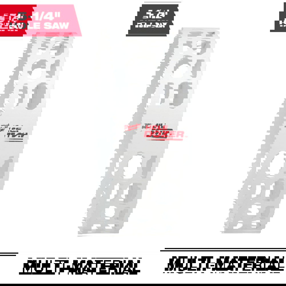 Hole Saws; Saw Diameter (Inch): 5-1/4 ; Saw Material: Bi-Metal ; Cutting Depth (Inch): 1-5/8 ; Material Application: Multipurpose ; Pitch Pattern: Constant ; Color: White; Red