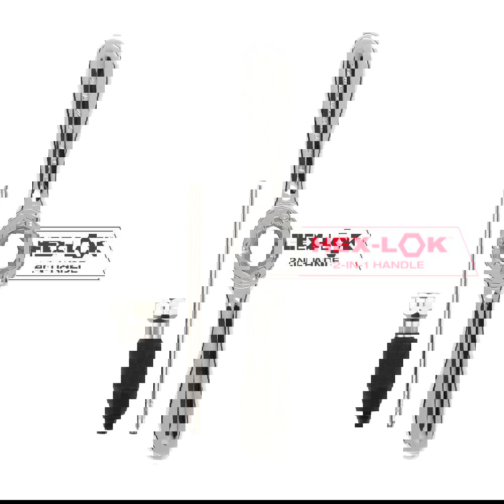 Combination Tap & Die Wrenches; Hex Size (Inch): 1 ; Maximum Tap Size Compatibility (Inch): 1/2 ; Material: Metal ; Includes: (1) Hex-LOK 2-IN-1 Handle, (1) Tap Collet with Sliding T-Handle