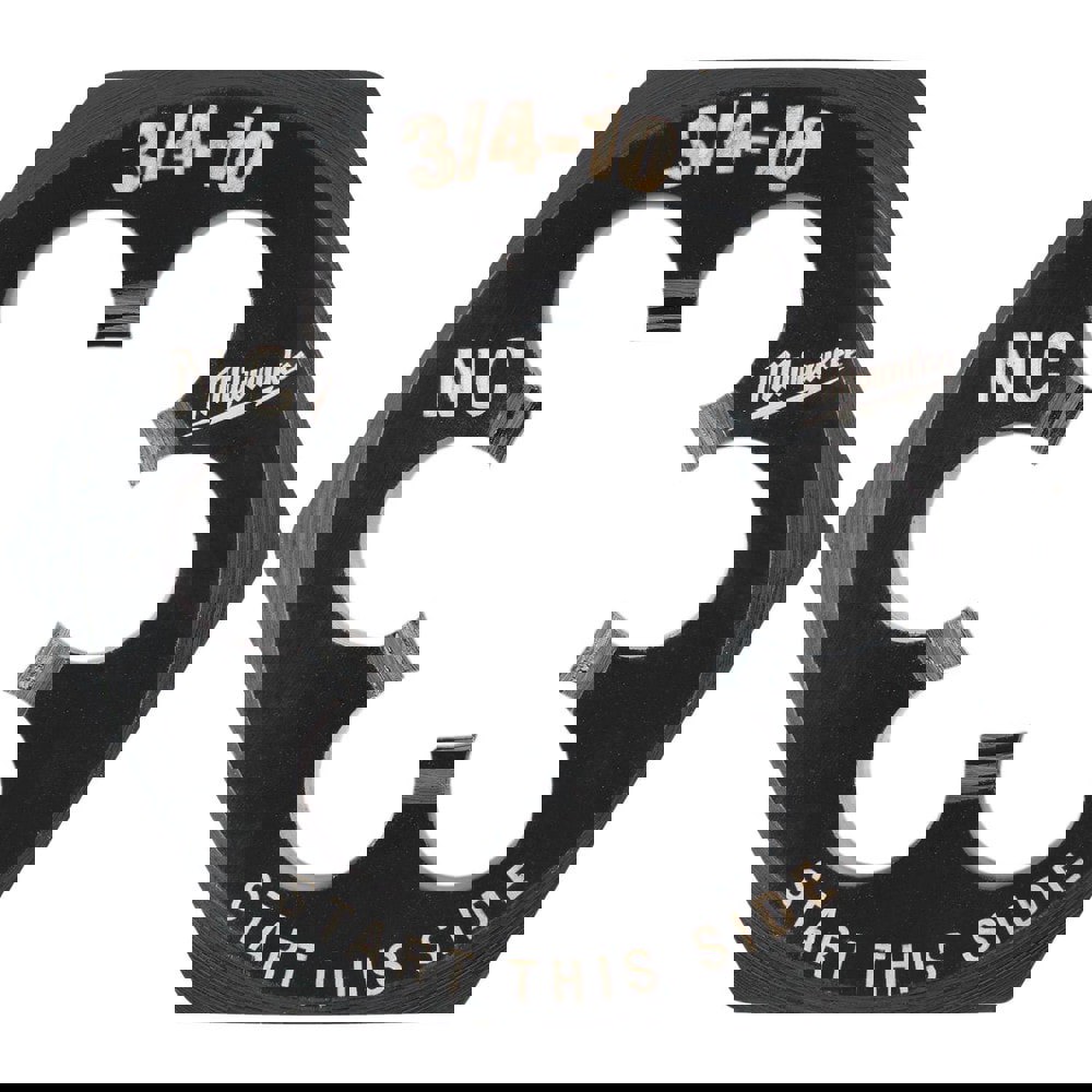 Hex Rethreading Dies; Thread Size (Inch): 3/4-10 ; Material: Carbon Steel ; Thread Direction: Right Hand ; Thread Standard: UNC ; Hex Size (Inch): 1-7/16 ; Series: Milwaukee