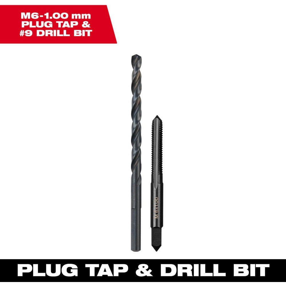 Tap & Drill Sets; Maximum Drill Size (Wire): #9 ; Minimum Drill Size (Wire): #9 ; Tap Type: Standard Hand ; Tap Coating/Finish: Oxide ; Tap Material: High Carbon Steel ; Drill Material: High Carbon Steel