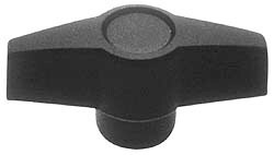 M6 Hole Thread, 28mm Head Length, Thermoplastic, Female Insert Bar / Wing Knob