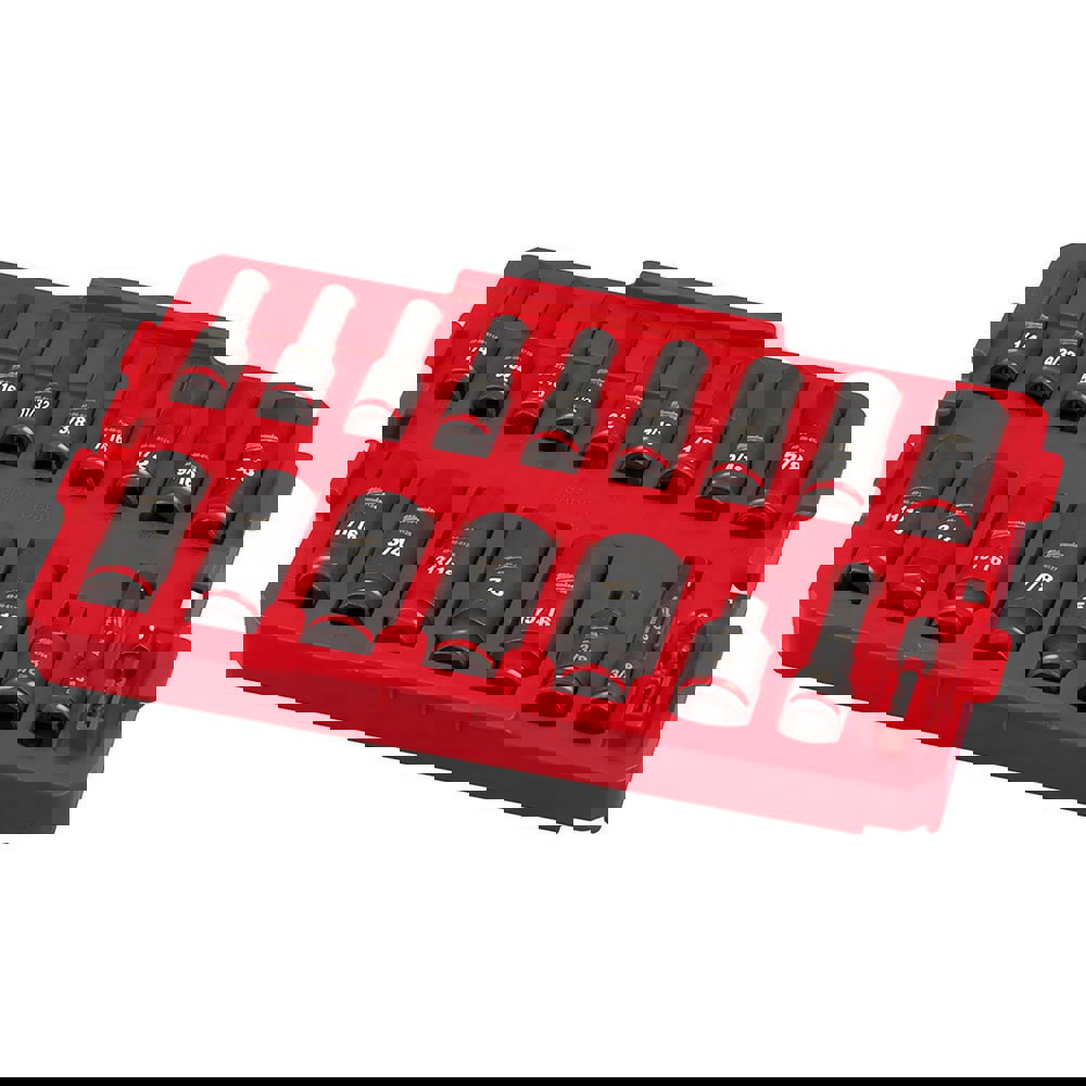 Impact Socket Set: 17 Pc, 3/8