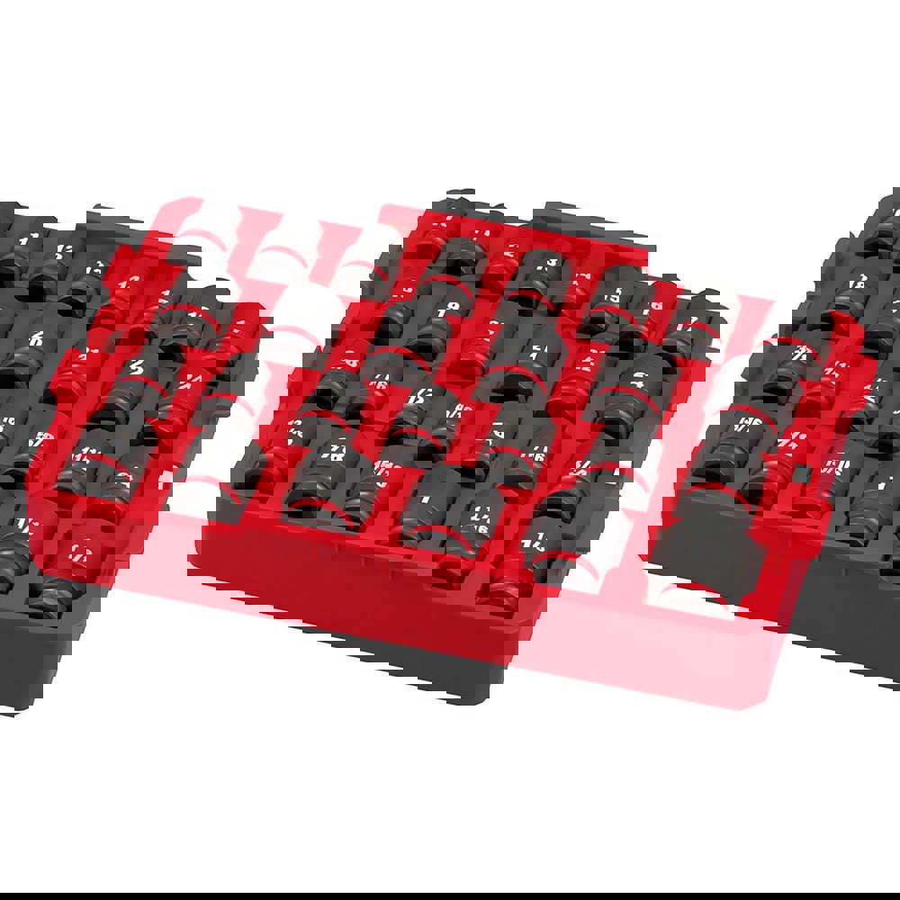 Impact Socket Set: 27 Pc, 1/2