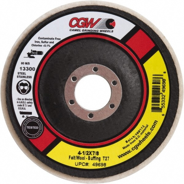 Unmounted Polishing Buffing Wheel: 4-1/2