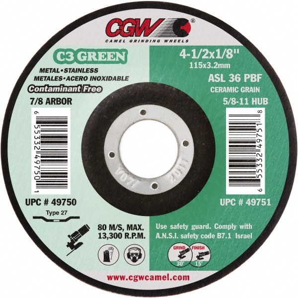 Depressed Center Wheel: Type 27, 4-1/2