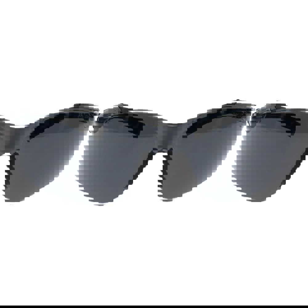 Safety Glasses: Anti-Fog & Scratch-Resistant, Polycarbonate, Gray Lenses, Frameless