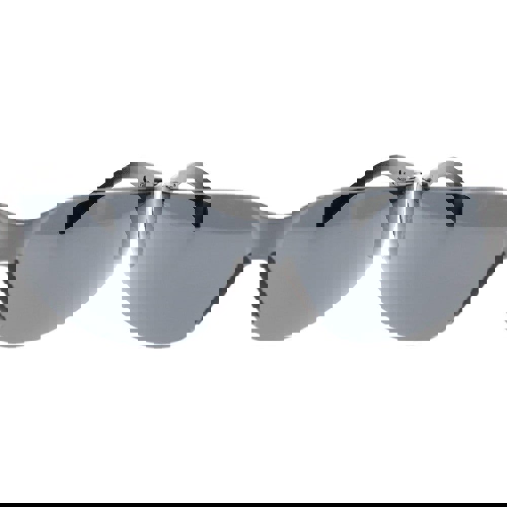 Safety Glasses: Anti-Fog & Scratch-Resistant, Polycarbonate, Gray Lenses, Frameless