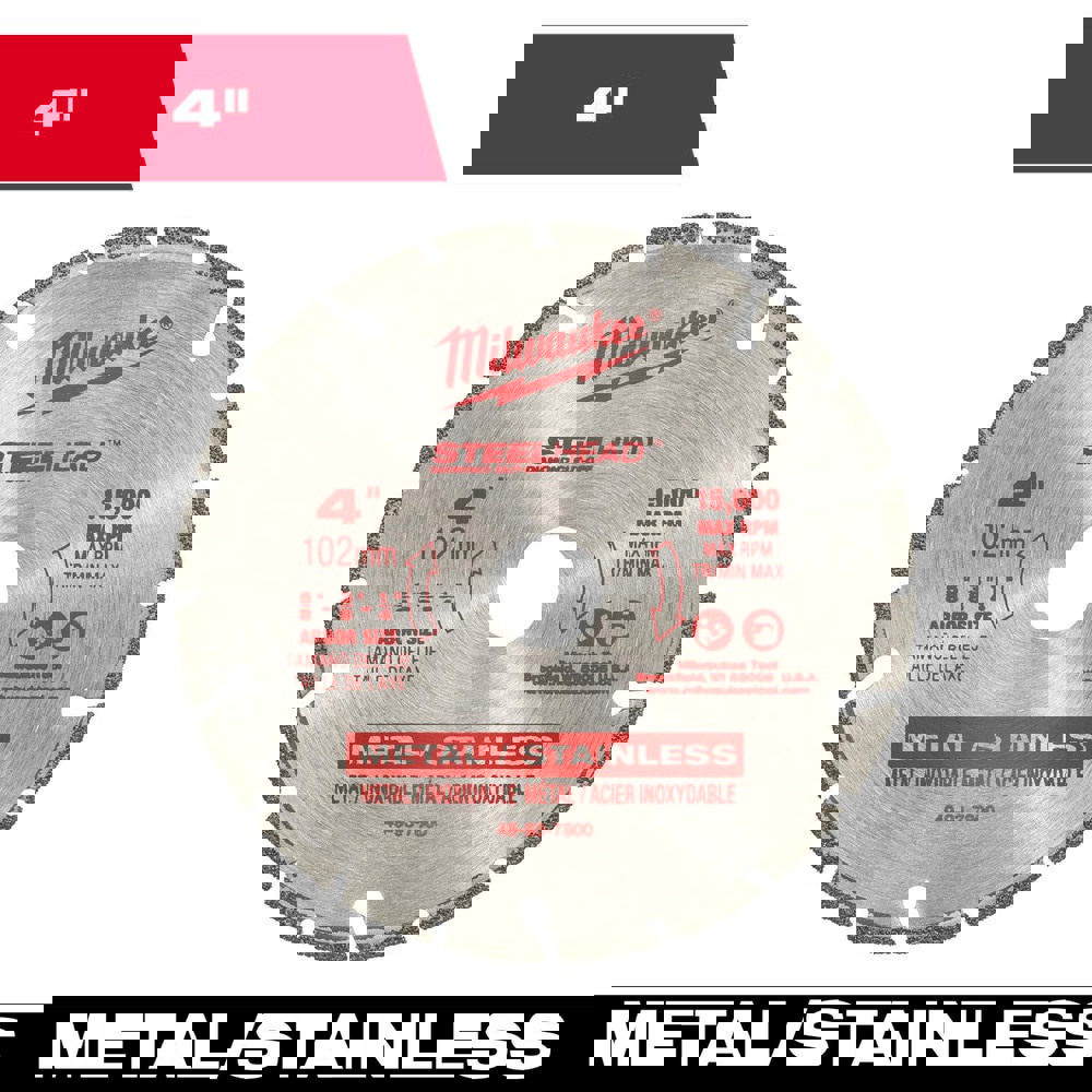 Wet & Dry-Cut Saw Blades; Blade Diameter (Inch): 4 ; Blade Material: Alloy Steel ; Blade Thickness (Decimal Inch): 0.0500 ; Arbor Hole Diameter (Inch): 5/8; 7/8 ; Number of Teeth: 20 ; Arbor Style: Round