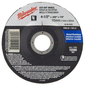 Depressed Center Wheel: Type 27, 4-1/2