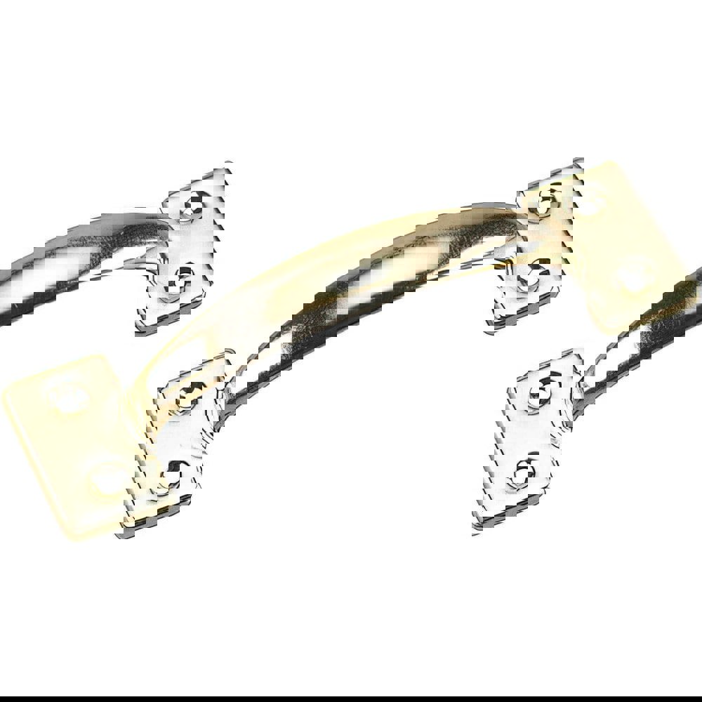 Pull-Type Handles; Handle Type: Utility ; Material: Steel ; Mount Type: Screw ; Finish: Brass ; Projection: 1.48in ; Overall Width: 1.79 in